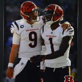 Framed Joe Burrow & Ja'Marr Chase photo item