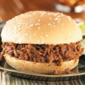 November 21 Hot Meal (BBQ Sandwich) item