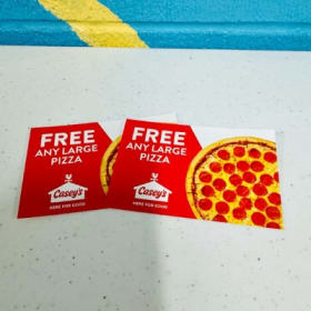 Pizza certificates item