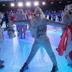 90) Official Team Canada Olympic Jacket from the 2022 Beijing Closing Ceremony item