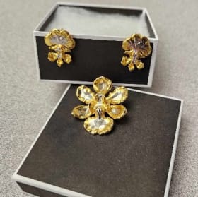 Pin and earring set item