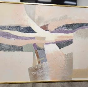 Framed abstract painting item