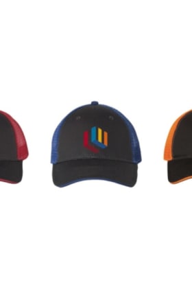 LWMB Trucker Cap with school color on back item
