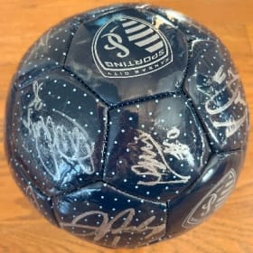 Team Signed Sporting KC soccer ball item
