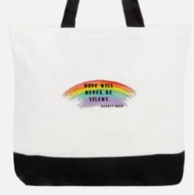 Large Tote Bag - Harvey Milk Quote item