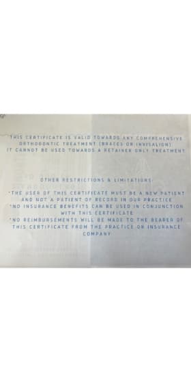 $1,000 HD Orthodontics Gift Card item