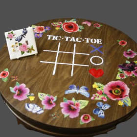 Tic Tac Toe custom designed end table item
