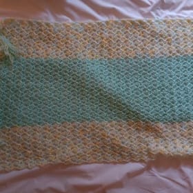 77. Hand-Crocheted Baby Blanket item