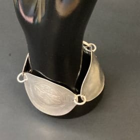 Silverplated Repurposed Tableware Bracelet (JFK) item