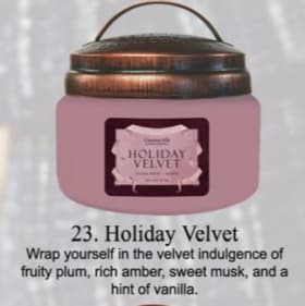 Holiday Velvet Jar Candle item