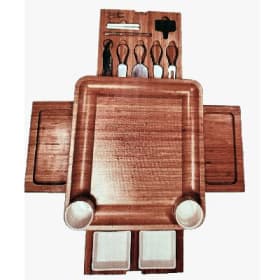 Bamboo Cheese Charcuterie Board Serving Tray Bundle item