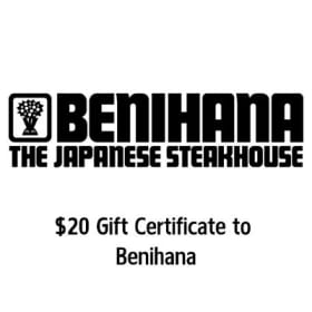 #50 $20 Gift Certificate to Benihana item