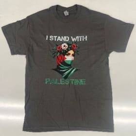 I stand with Palestine (Grey) Adult S item