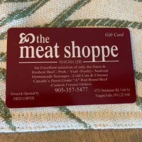 $30 gift certificate for The Meat Shoppe (Niagara Falls) item