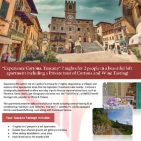 Travel Package - “Experience Cortona, Tuscany” item