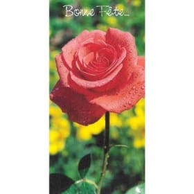 Carte de souhait vintage "Rose de jour" (002) item