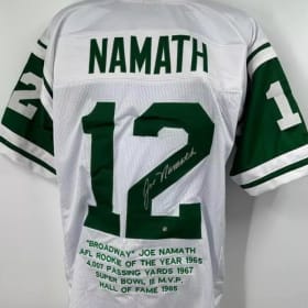 Joe Namath Jets Signed Jersey item