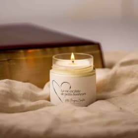 Chandelle pivoine et lavande item