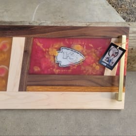 KC Chiefs Handmade Charcuterie Board item