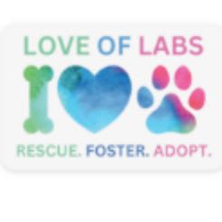 I Love Labs Sticker item