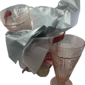 #61 1930's Pink Depression era glasses item