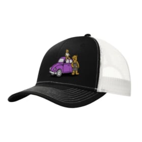 Black / White CVPNS Snapback Ponytail Trucker Hat item