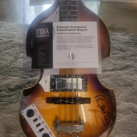 Paul McCartney Autographed Guitar item