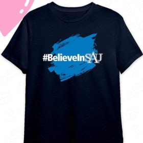 Believe In SAU T-Shirt ~ Blue/Garden Flag Combo item
