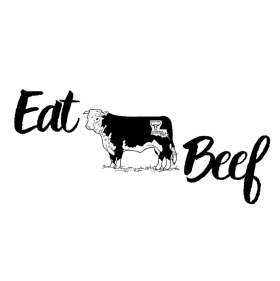Eat Beef (Black & White) T-Shirt item