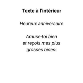 Carte de souhait vintage "Roselyne" (028) item