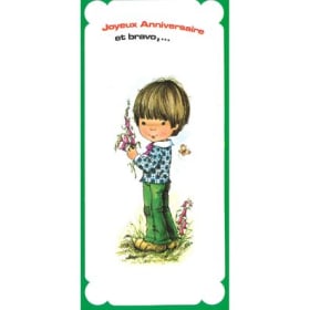 Carte de souhait vintage "Yannick" (043) item