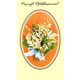 Carte de souhait vintage "Muguet orangé" (047) item