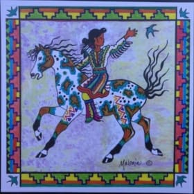 Photo of 1 Horse & Rider Print - Signed by Artist