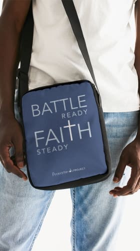 Battle Ready, Faith Steady | Messenger Pouch item