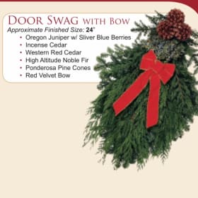 Door Swag with Bow 24" item