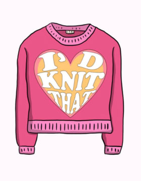 One-hour private knitting class item