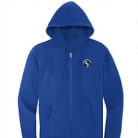 SMALL ROYAL BLUE FULL ZIP HOODIE item