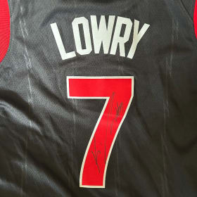 Item 50. Autographed Kyle Lowry Raptors Jersey item