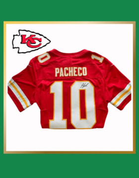 Kansas City Chiefs Pacheco Official Jersey Signed item