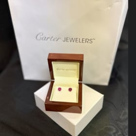 Stunning Ruby Earrings from Carter's Jewelry item