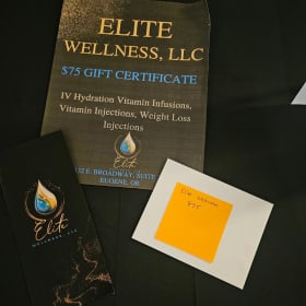 Elite wellness gift certificate item