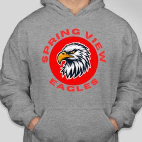 #11 Grey w/ Eagle Circle RED font Youth L-XL, Adult XS-XL item