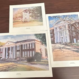 Set of 3 Coker College Prints item