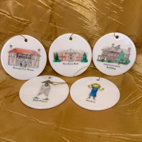 Set of Coker University Christmas Ornaments item