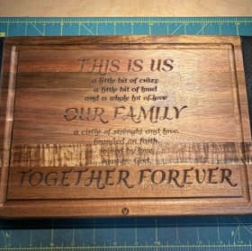 Handmade cutting board item