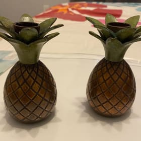 Pineapple Candle Holders (2) item