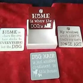 Homemade Dog Coasters item