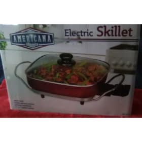 Americana Electric Skillet (red and silver) item