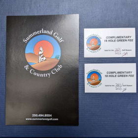2 passes to Summerland Golf and Country Club item