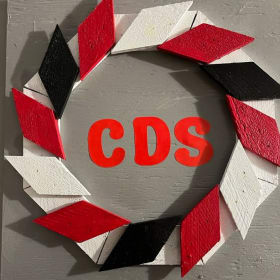 17: CDS Lettered Wreath - Donated by 3D Barn Quilts item